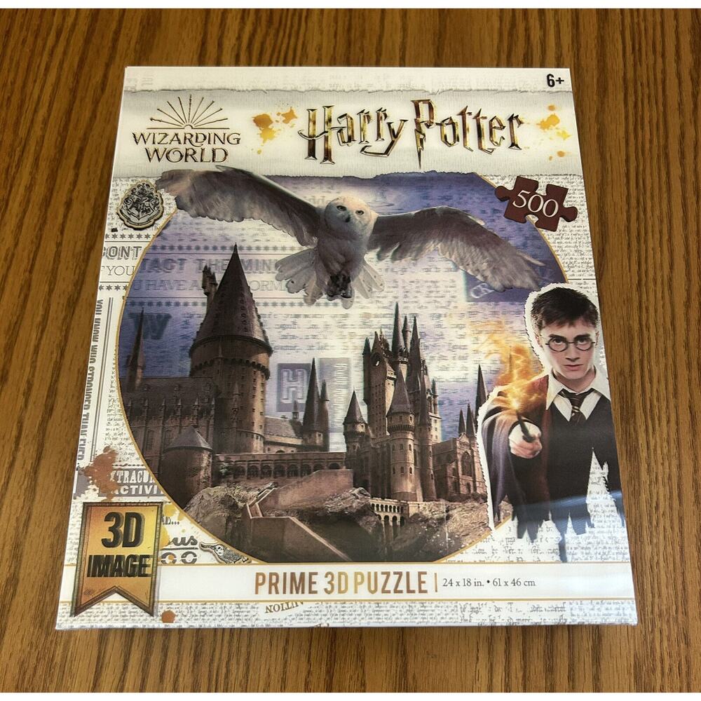 Harry Potter Prime 3D Puzzle Hogwarts Castle & Hedwig Flying Wizarding World New